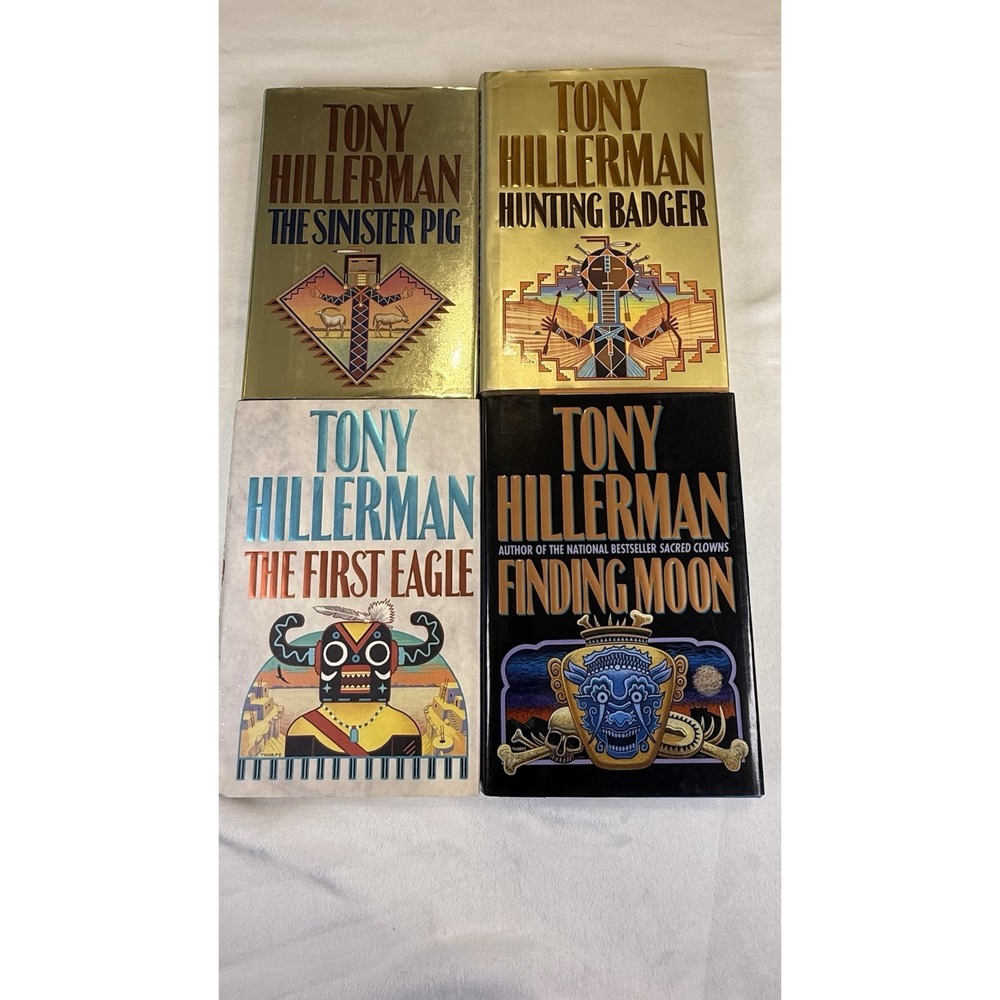 Tony Hillerman First Edition Hardcover Lot 4 Leaphorn Chee Mystery HC DJ